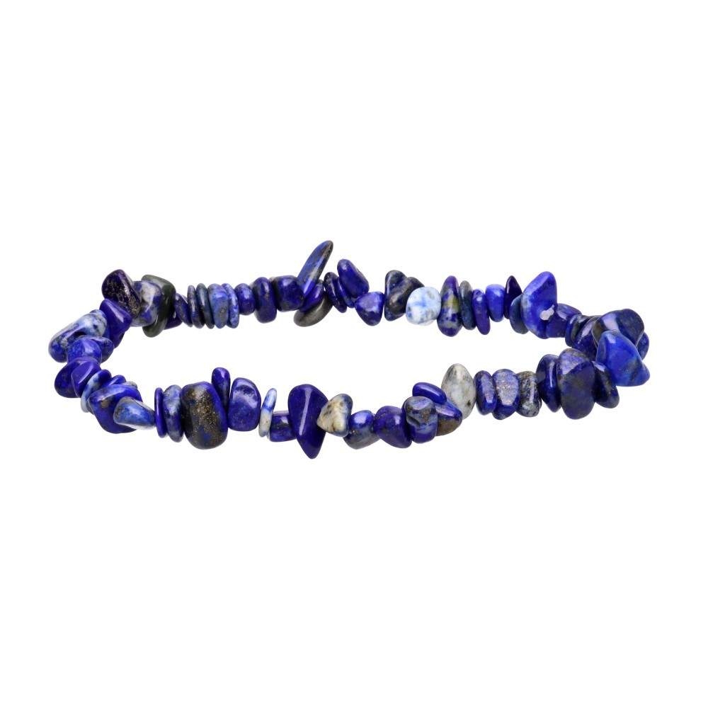 Brățară din lapis lazuli tip chips, vedere laterală