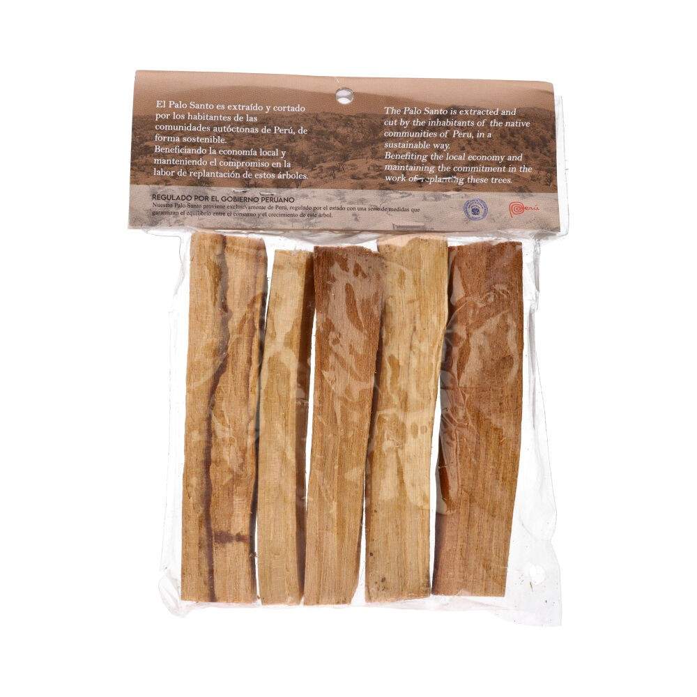 Pachet Lemn Palo Santo Premium – 80 g, ambalaj spate